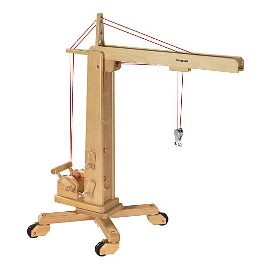 Houten hijskraan - 75 cm